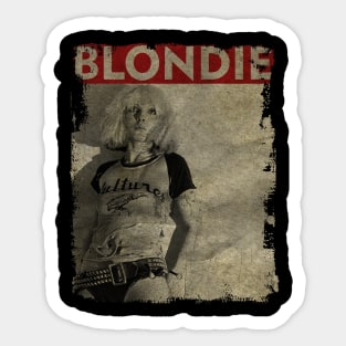 TEXTURE ART-Blondie - RETRO STYLE 4 Sticker